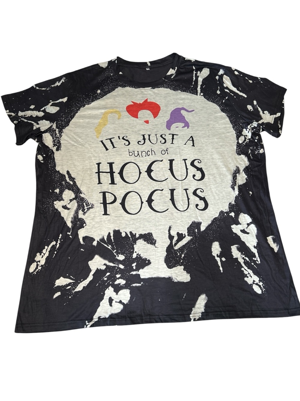 “It’s just a bunch of Hocus Pocus” Black Short Sleeve Crewneck T-Shirt Size 3XL.